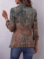 Nicola – Textured Gradient Frill Jacket
