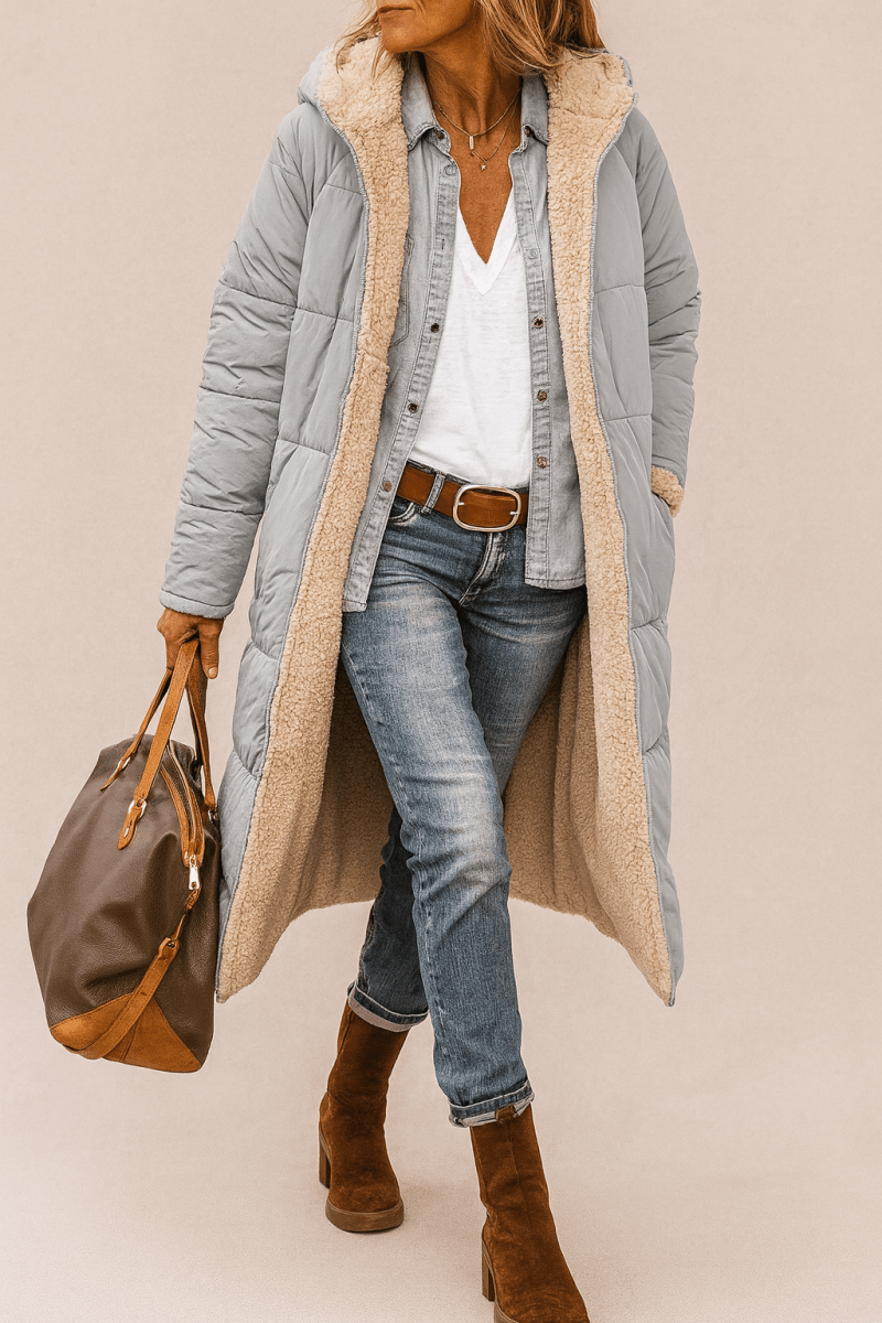 Sasha | Casaco suave reversível