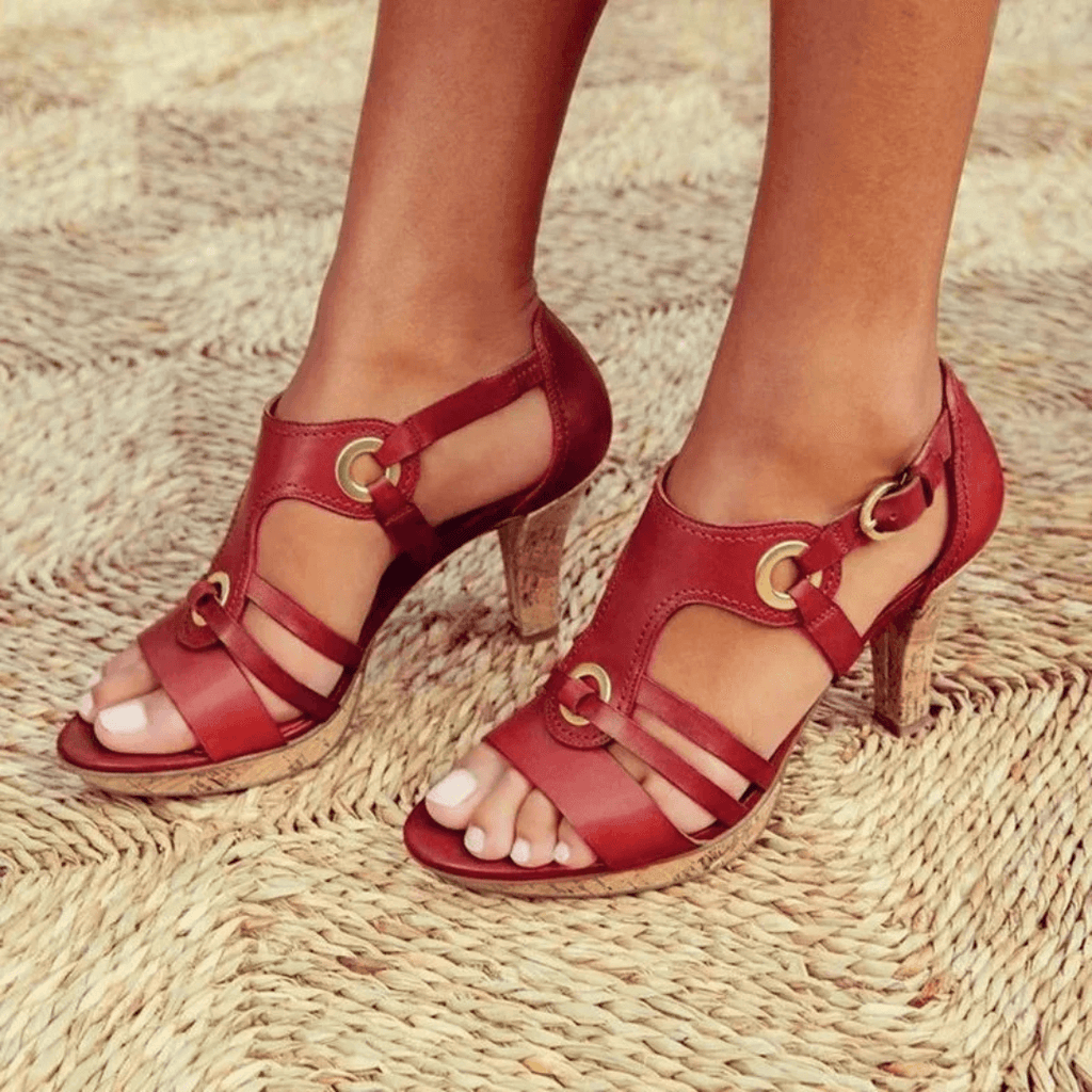 Elsa – Sandalias elegantes de tacón con soporte