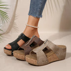 Sandalias Janette de cuña con comodidad equilibrada