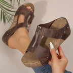 Sandalias Janette de cuña con comodidad equilibrada