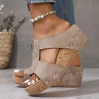 Sandalias Janette de cuña con comodidad equilibrada