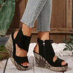 Marnie – Elegant Boho Wedge Sandals