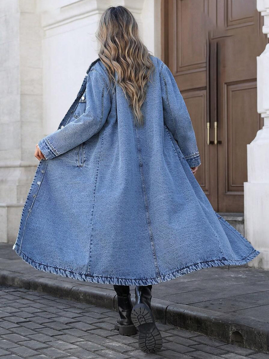 Maya | Chaqueta vaquera larga y elegante