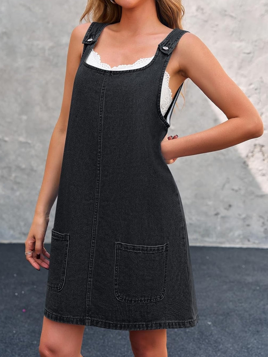 Lisa | Vestido casual de ganga com alças