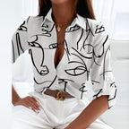 Elisa - Blusa clásica con cuello